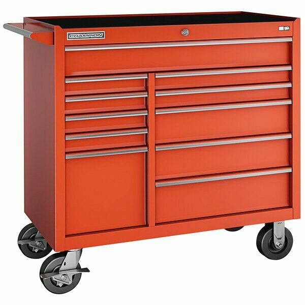 Champion Tool Storage FM Pro Series 20'' x 41'' Red 11-Drawer Mobile Storage Cabinet FMP4111RC-RD 5734111RCRD
